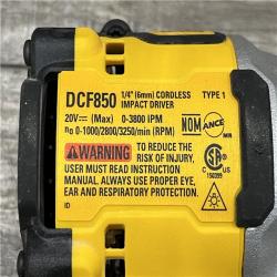 AS-IS DEWALT ATOMIC 20V MAX Lithium-Ion Cordless 1/4 in. Brushless Impact Driver Kit
