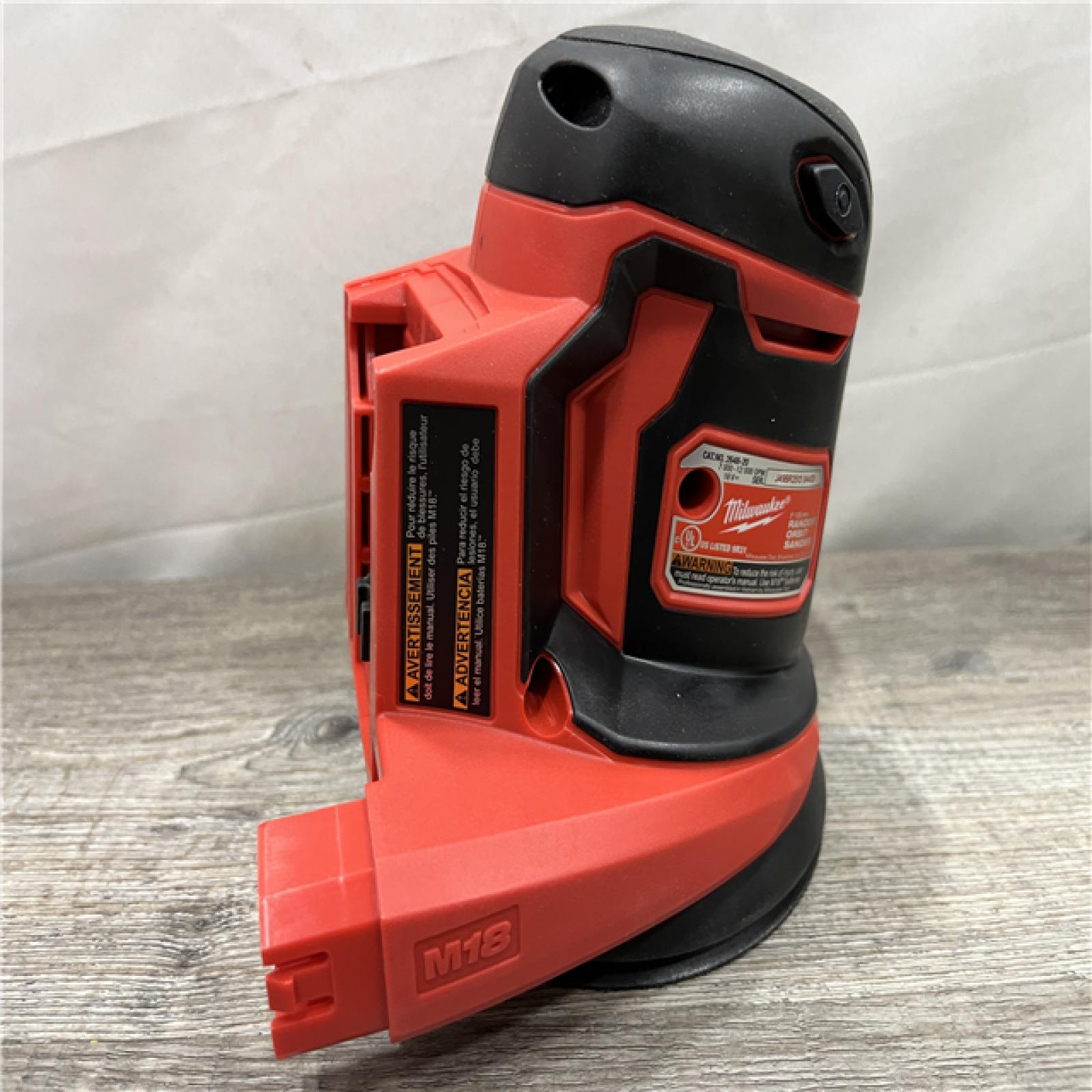 AS-IS Milwaukee 18V Lithium-Ion Cordless 5 in. Random Orbit Sander (Tool-Only)