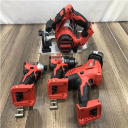 AS-IS Milwaukee 18-Volt Lithium-Ion Brushless Cordless (4-Tool) Combo Kit