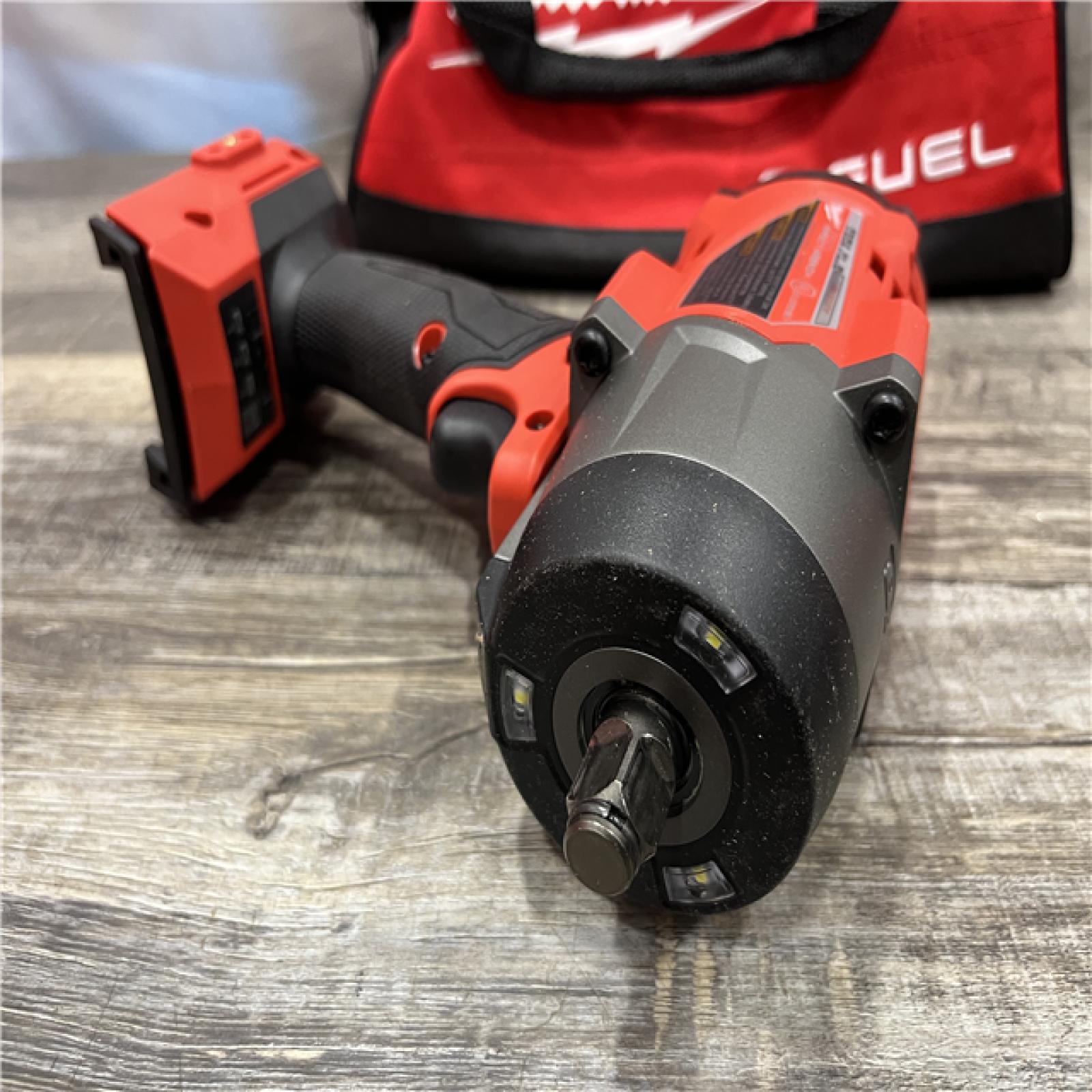 AS-IS Milwaukee FUEL 18V Lithium-Ion Brushless Cordless 1/2 in. Impact Wrench w/Friction Ring Kit