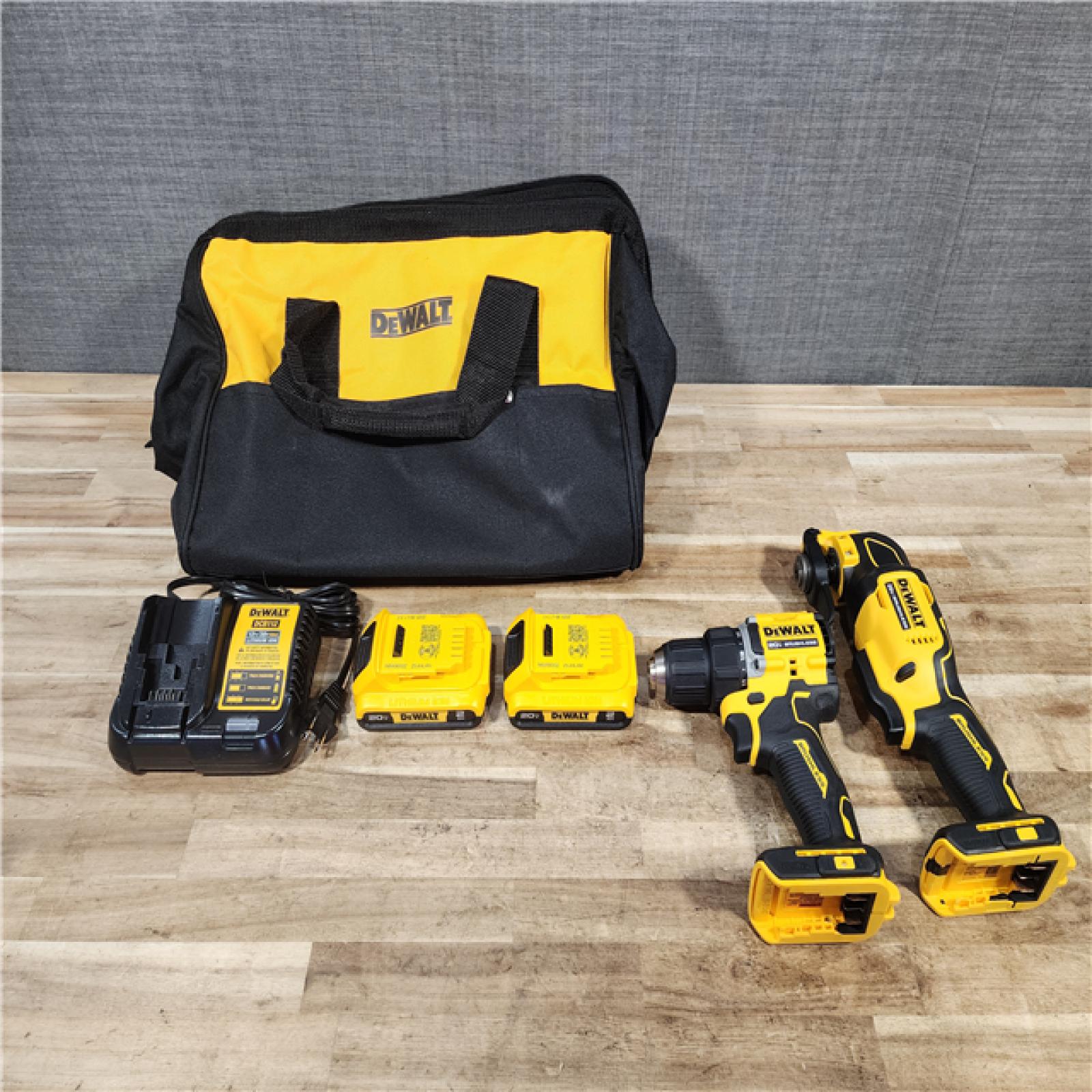 HOUSTON LOCATION - AS - IS DEWALT ATOMIC 20-Volt Lithium-Ion Cordless Brushless (2-Tool) Combo Kit