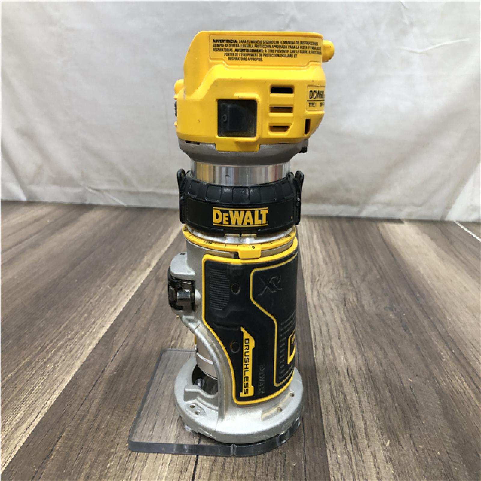 AS-IS DEWALT 20V MAX XR Cordless Brushless Fixed Base Compact Router (Tool Only)