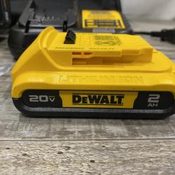 AS-IS DEWALT 20V MAX Lithium-Ion 15-Degree Electric Cordless Roofing Nailer Kit