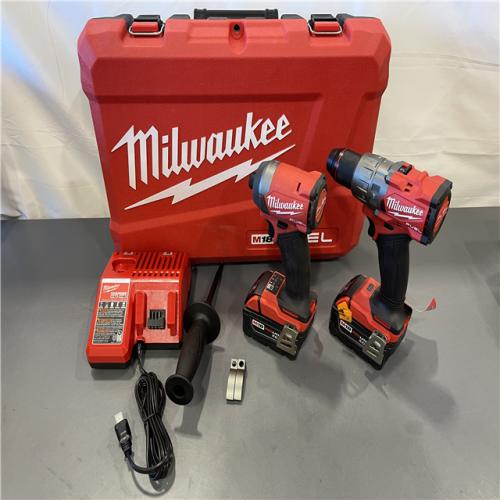 AS-IS - MILWAUKEE FUEL 18V Lithium-Ion Brushless Cordless Hammer Drill and Impact Driver Combo Kit