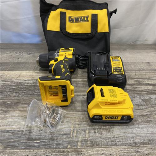 AS-IS DEWALT Atomic 20V Lithium-Ion Cordless Compact 1/2 in. Drill/Driver Kit