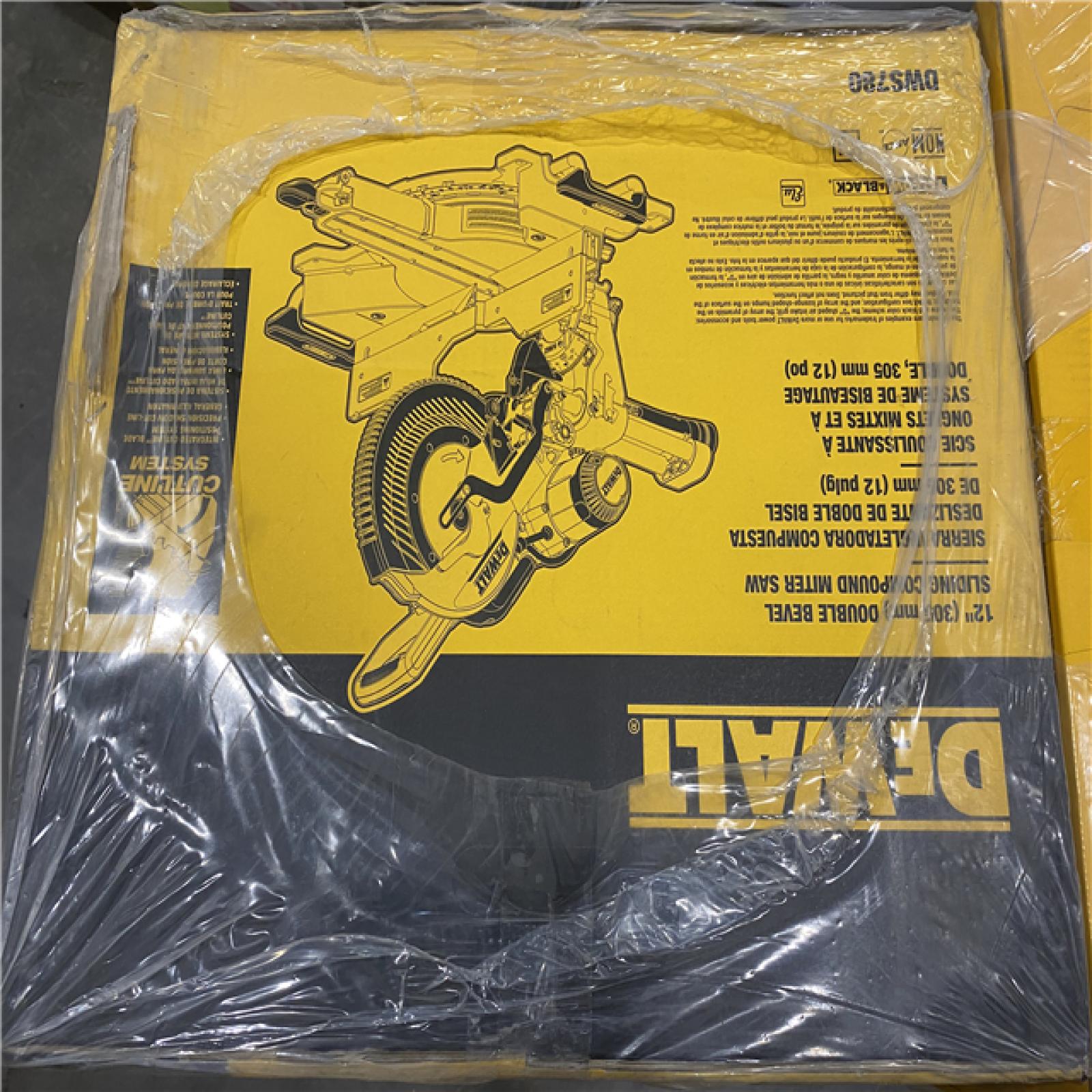 NEW- DEWALT 15 Amp Corded 12 in. Double Bevel Sliding Compound Miter Saw