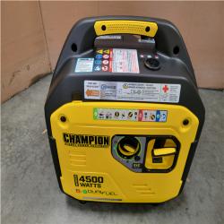 CALIFORNIA AS-IS CHAMPION 4 500/3 250-WATT PORTABLE GENERATOR W/ CO SHEILD