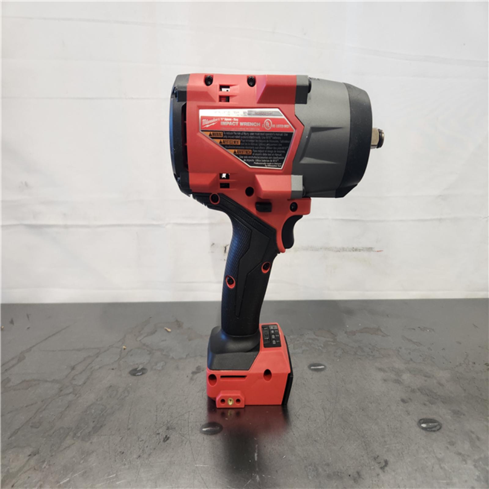 AS-IS- Milwaukee FUEL 18V Lithium-Ion Brushless Cordless 1/2 in. Impact Wrench with Friction Ring (Tool-Only)