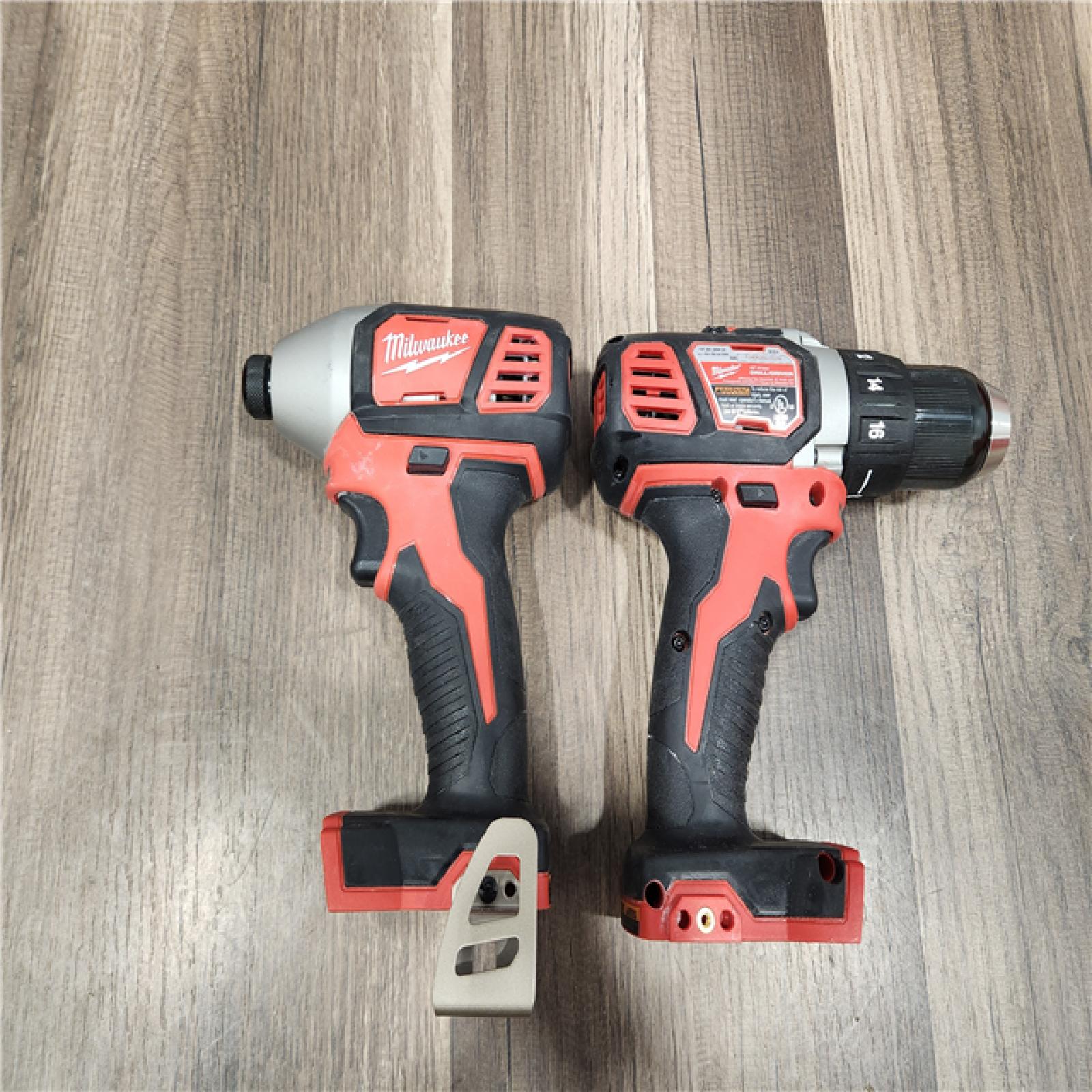 AS-IS Milwaukee 18V Cordless Brushed 2 Tool Drill/Driver and Impact Driver Kit