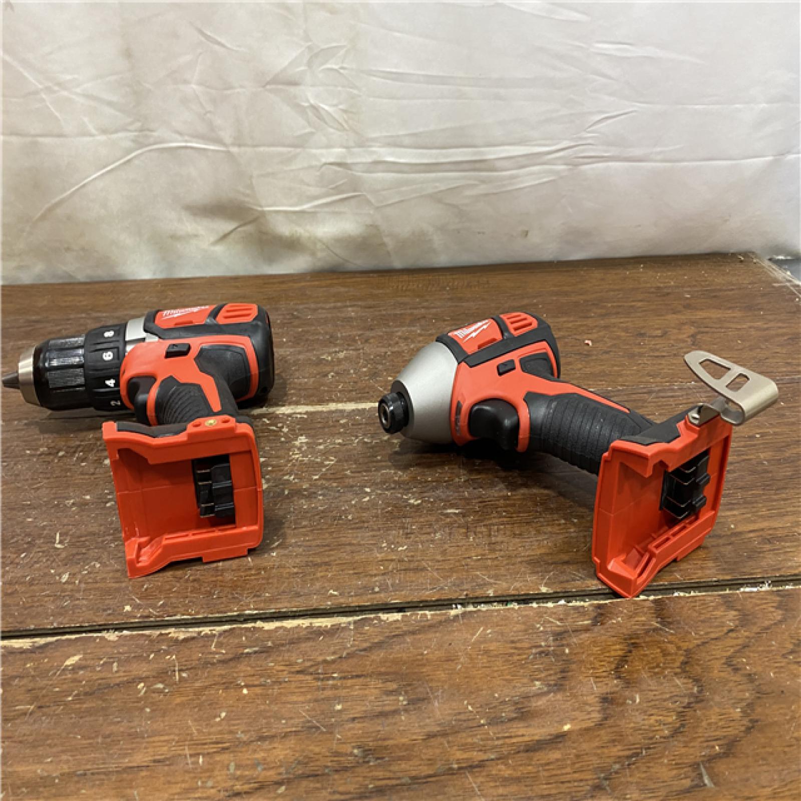 AS-IS Milwaukee 18V Cordless Brushed 2 Tool Drill/Driver and Impact Driver Kit