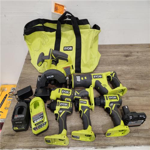 Phoenix Location NEW RYOBI ONE+ 18V Cordless 6-Tool Combo Kit with 1.5 Ah Battery, and 2 Chargers