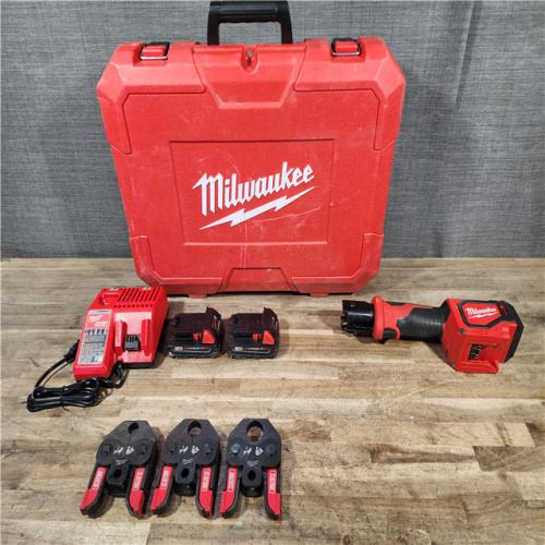 HOUSTON LOCATION - AS-IS Milwaukee 18V Lithium-Ion Cordless Short Throw Press Tool Kit