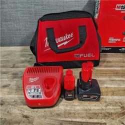 HOUSTON LOCATION - AS-IS (APPEARS LIKE NEW) Milwaukee FUEL 12-Volt Lithium-Ion Brushless Cordless Hammer Drill and Impact Driver Combo Kit