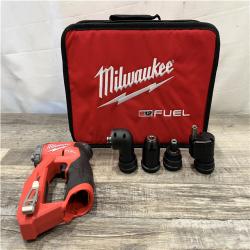 AS-IS Milwaukee FUEL 12V Lithium-Ion Brushless Cordless 4-in-1 Installation 3/8 in. Drill Driver with 4 Tool Head (Tool-Only)