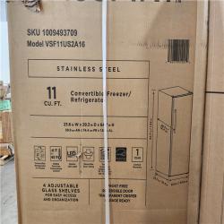 PhoenixLocation (2) Vissani 11 cu. ft. Convertible Auto Defrost Garage Ready Upright Freezer/Refrigerator in Stainless Steel, Energy Star
