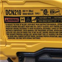 AS-IS DEWALT 20V MAX XR 18 Gauge Cordless Brad Nailer (Tool Only)
