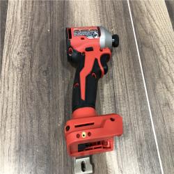 AS-IS Milwaukee 18V Lithium-Ion Brushless Cordless 1/4 in. Compact Impact Driver (Tool Only)