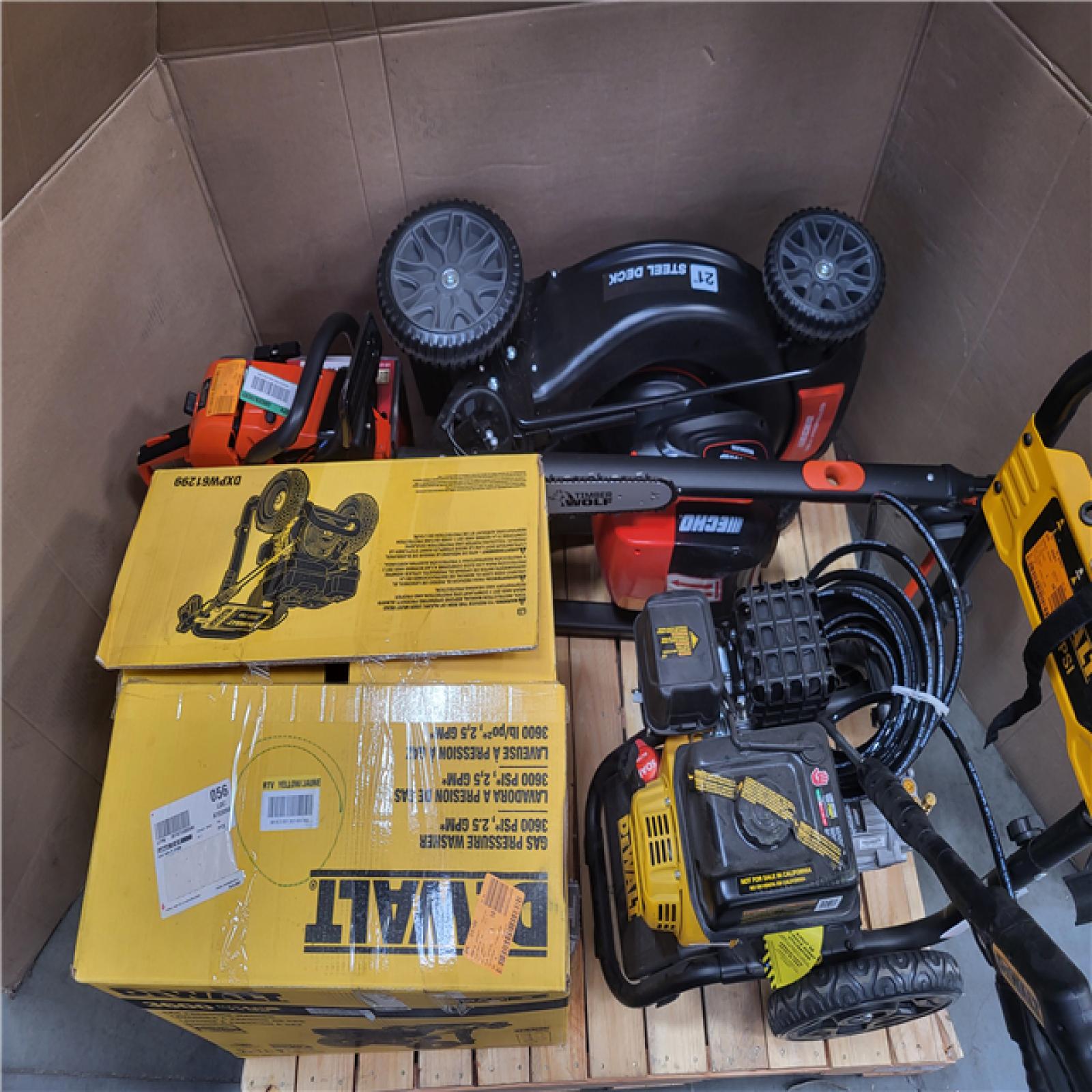 CALIFORNIA AS-IS OUTDOOR POWER EQUIPMENT