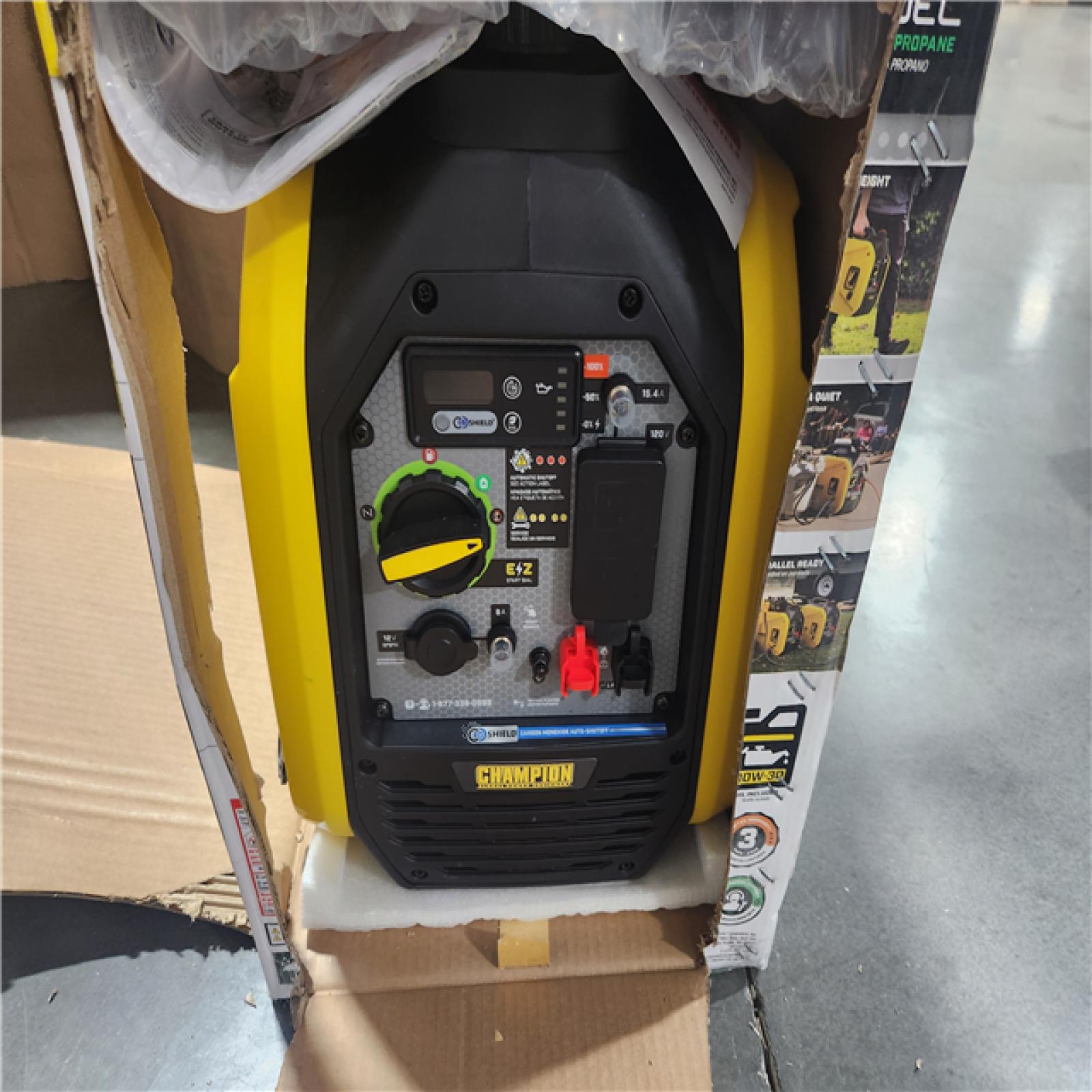 CALIFORNIA AS-IS 2500 STARTING WATT'S,1850 RUNNING WATT'S CHAMPION PORTABLE INVERTER