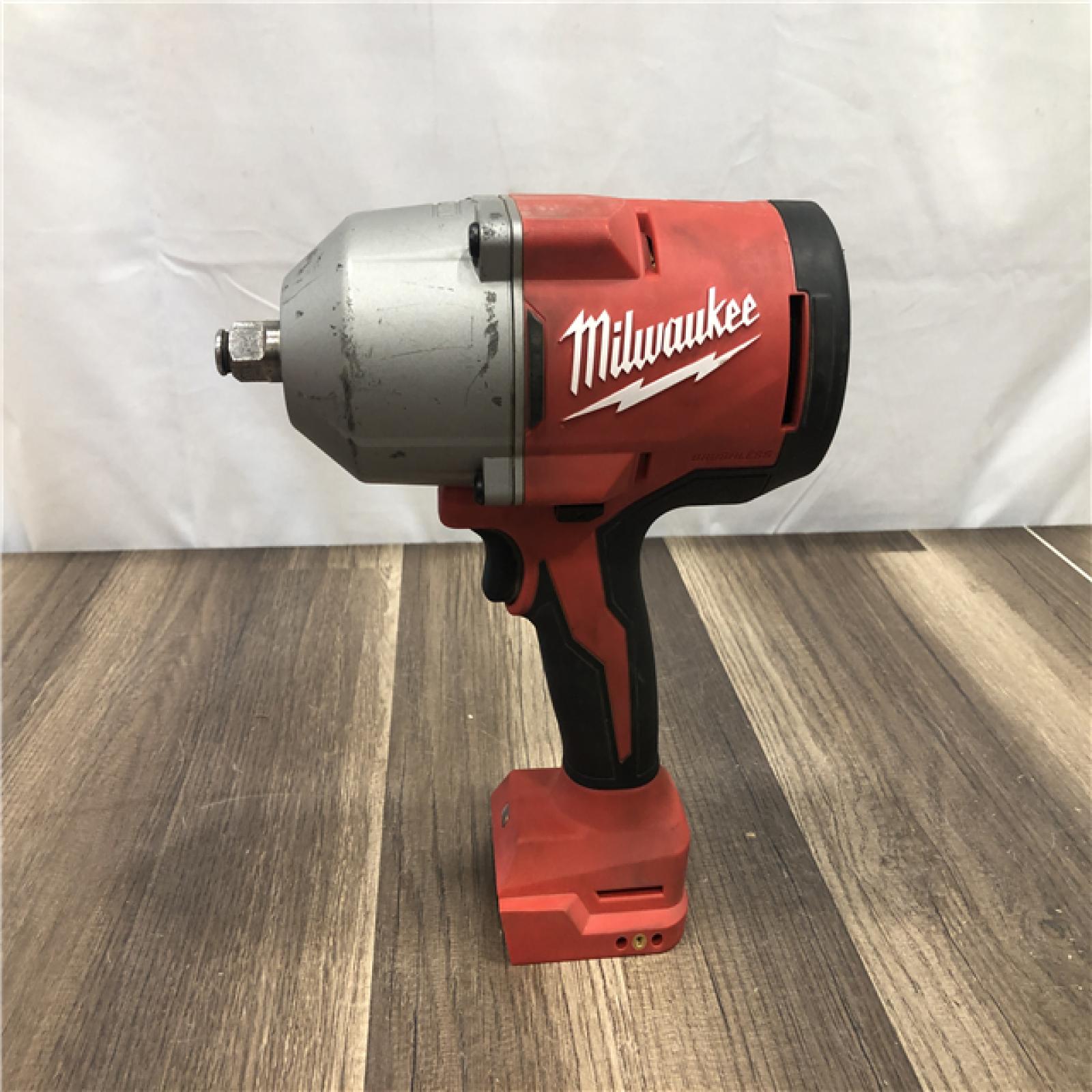AS-IS Milwaukee 18-Volt Lithium-Ion Brushless 1/2 in. High Torque Impact Wrench with Friction Ring (Tool-Only)