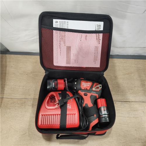 AS-IS- Milwaukee 12V Lithium-Ion Cordless 1/4 in. Hex Screwdriver Kit