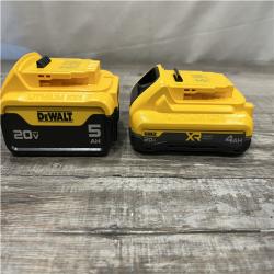 AS-IS DEWALT 20V MAX Lithium-Ion Starter Kit with 4.0 Ah and 5.0 Ah Batteries and Charger