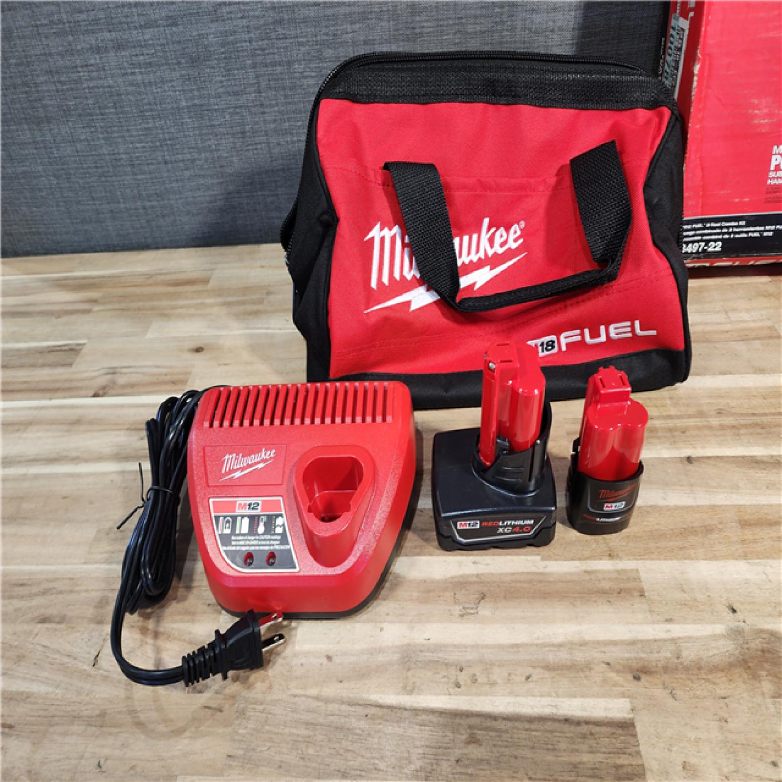HOUSTON LOCATION - AS-IS (APPEARS LIKE NEW) Milwaukee FUEL 12-Volt Lithium-Ion Brushless Cordless Hammer Drill and Impact Driver Combo Kit