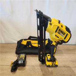 AS-IS- DEWALT 20V MAX XR 15 Ga. Cordless 34 Deg Nailer 20 V