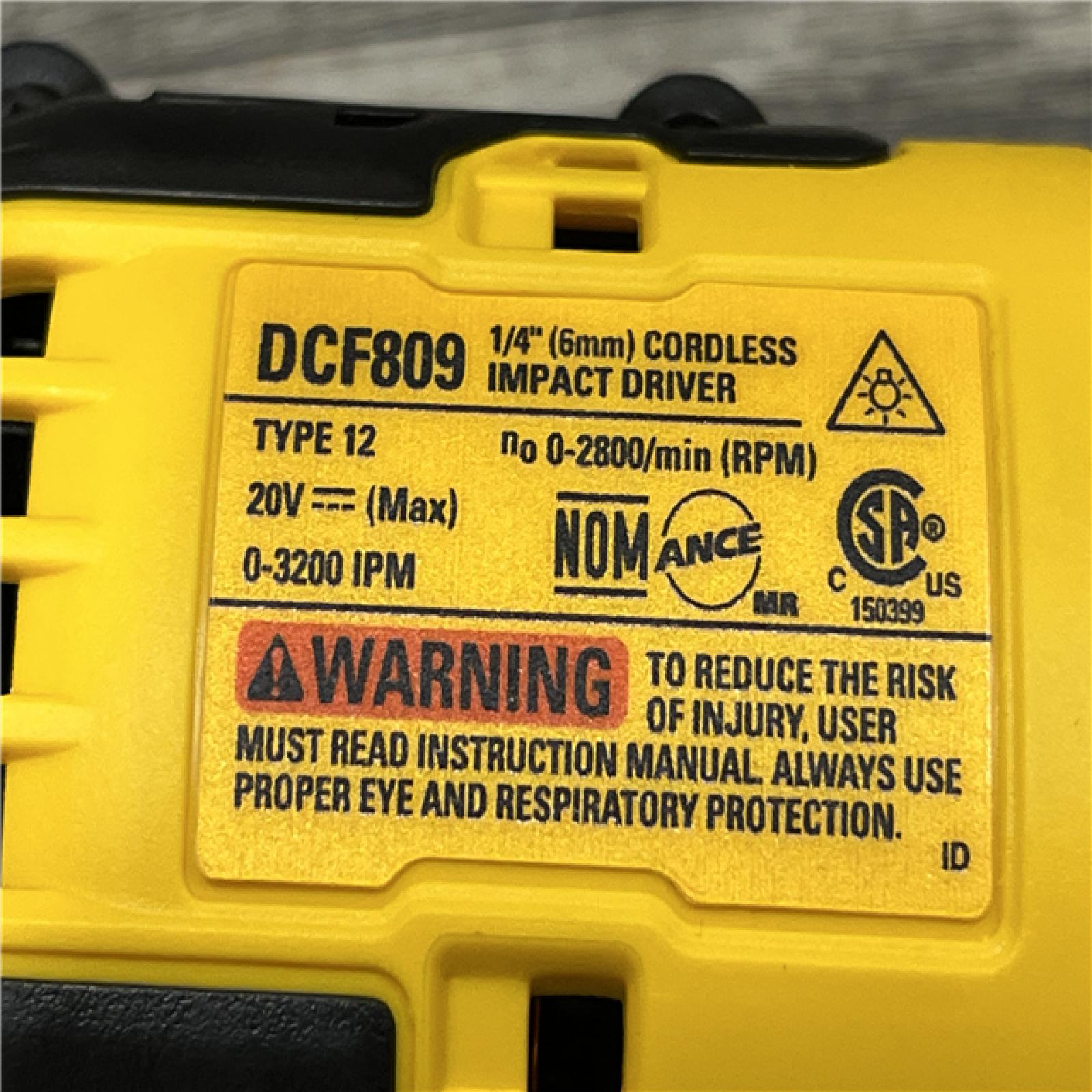 AS-IS DEWALT Atomic 20V Max Lithium-Ion Brushless Cordless Compact 1/4 in. Impact Driver Kit