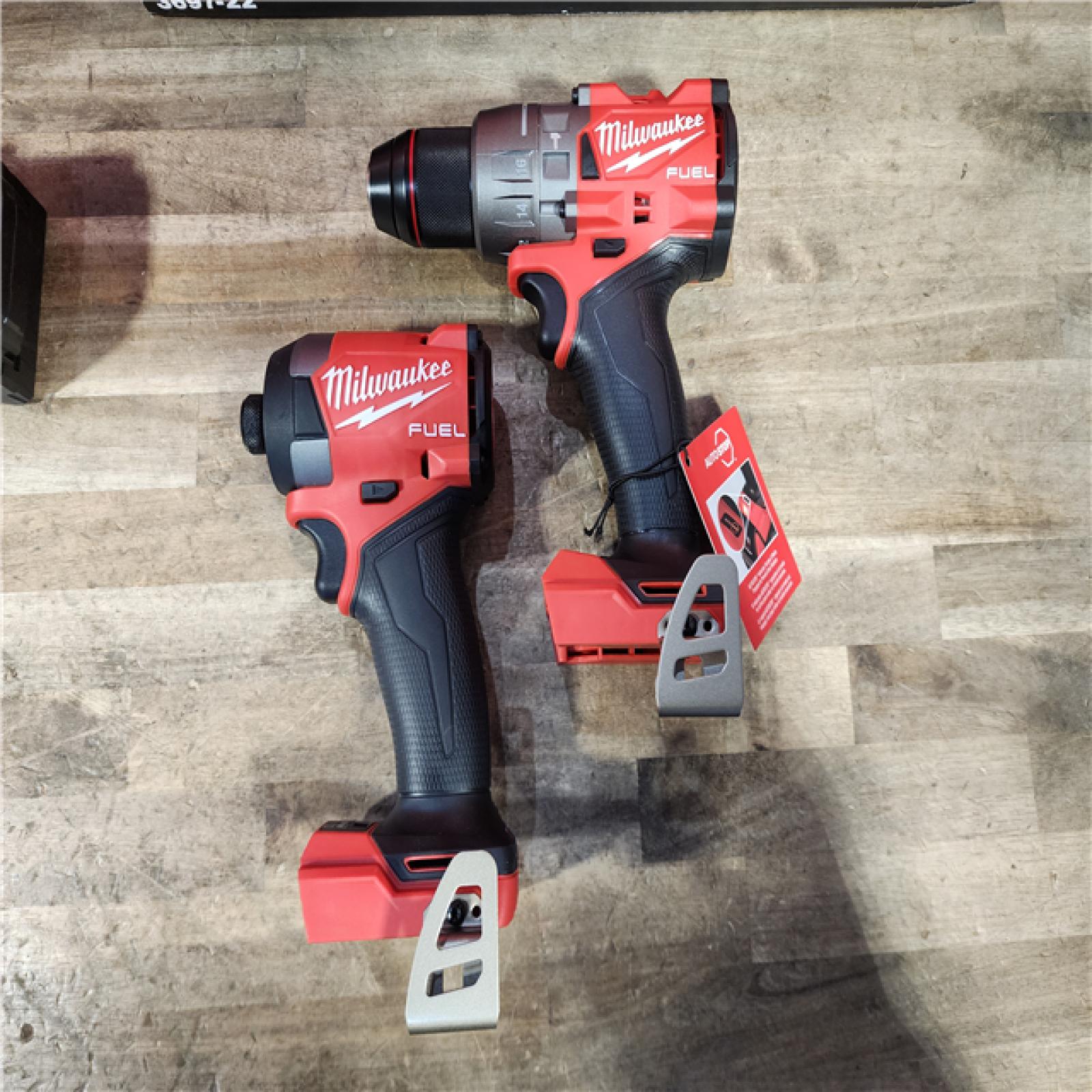 HOUSTON LOCATION - AS-IS (APPEARS LIKE NEW) Milwaukee FUEL 18V Lithium-Ion Brushless Cordless Hammer Drill and Impact Driver Combo Kit