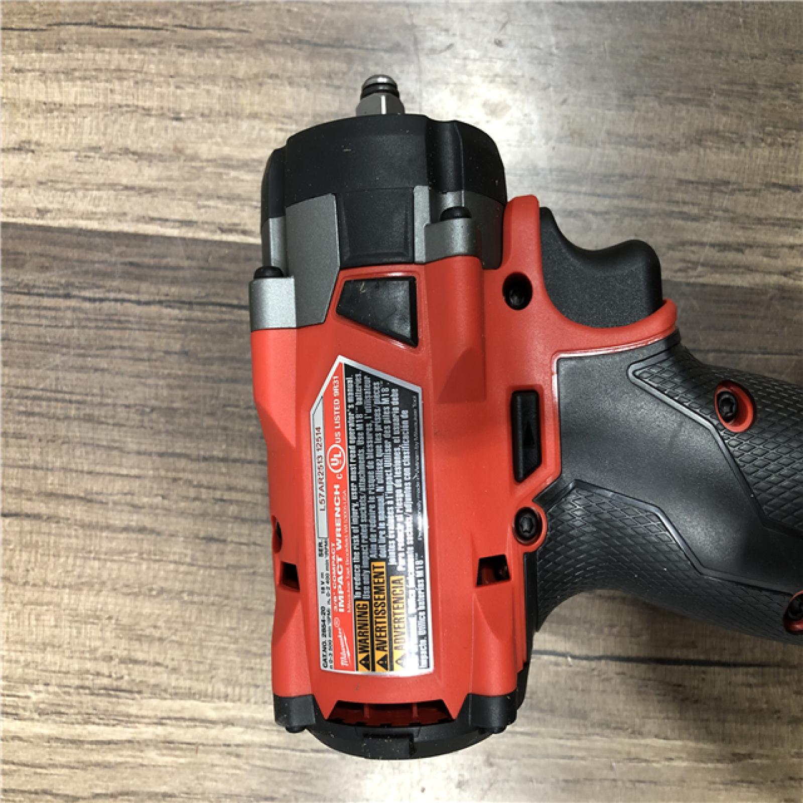 AS-IS Milwaukee FUEL GEN-3 18V Lithium-Ion Brushless Cordless 3/8 in. Compact Impact Wrench with Friction Ring (Tool-Only)