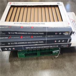 Phoenix NEW Aria Railing Stair Railing (36X6') (36X8') Pre-Assembled Deck Railing Panels Black Pallet