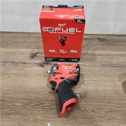 AS-IS Milwaukee  M12 FUEL 12V Lithium-Ion Brushless Cordless Stubby 3/8 in. Impact Wrench (Tool-Only)