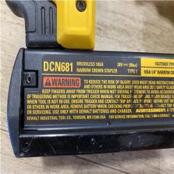 AS-IS DEWALT Cordless 18-Gauge Narrow Crown Stapler (Tool Only)