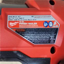 HOUSTON LOCATION - AS-IS Milwaukee  FUEL 18-Volt Lithium-Ion Brushless Cordless Gen II 16-Gauge Angled Finish Nailer (Tool-Only)