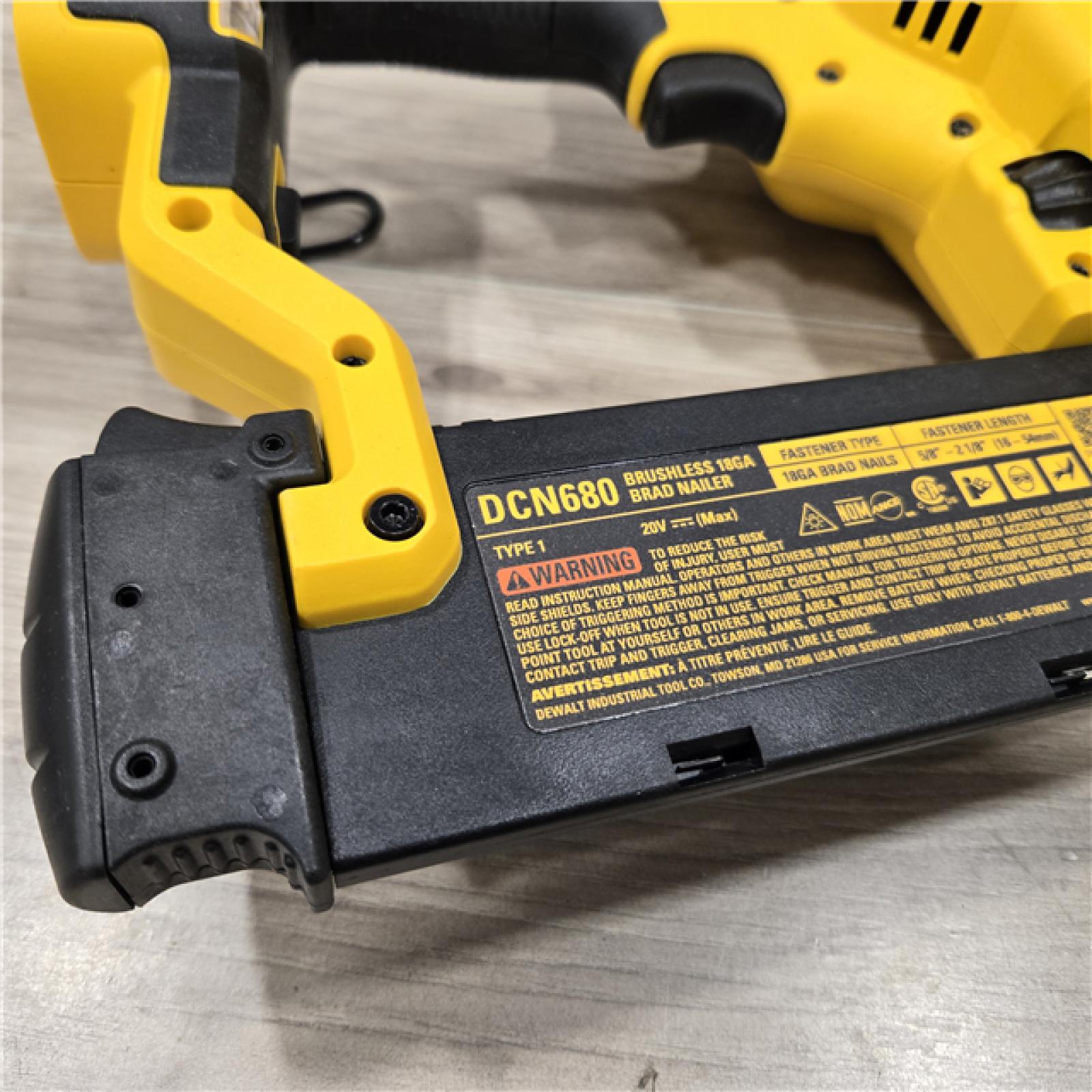 AS-IS DeWalt 20V MAX XR Electric Cordless 18-Gauge Brad Nailer (Tool Only)
