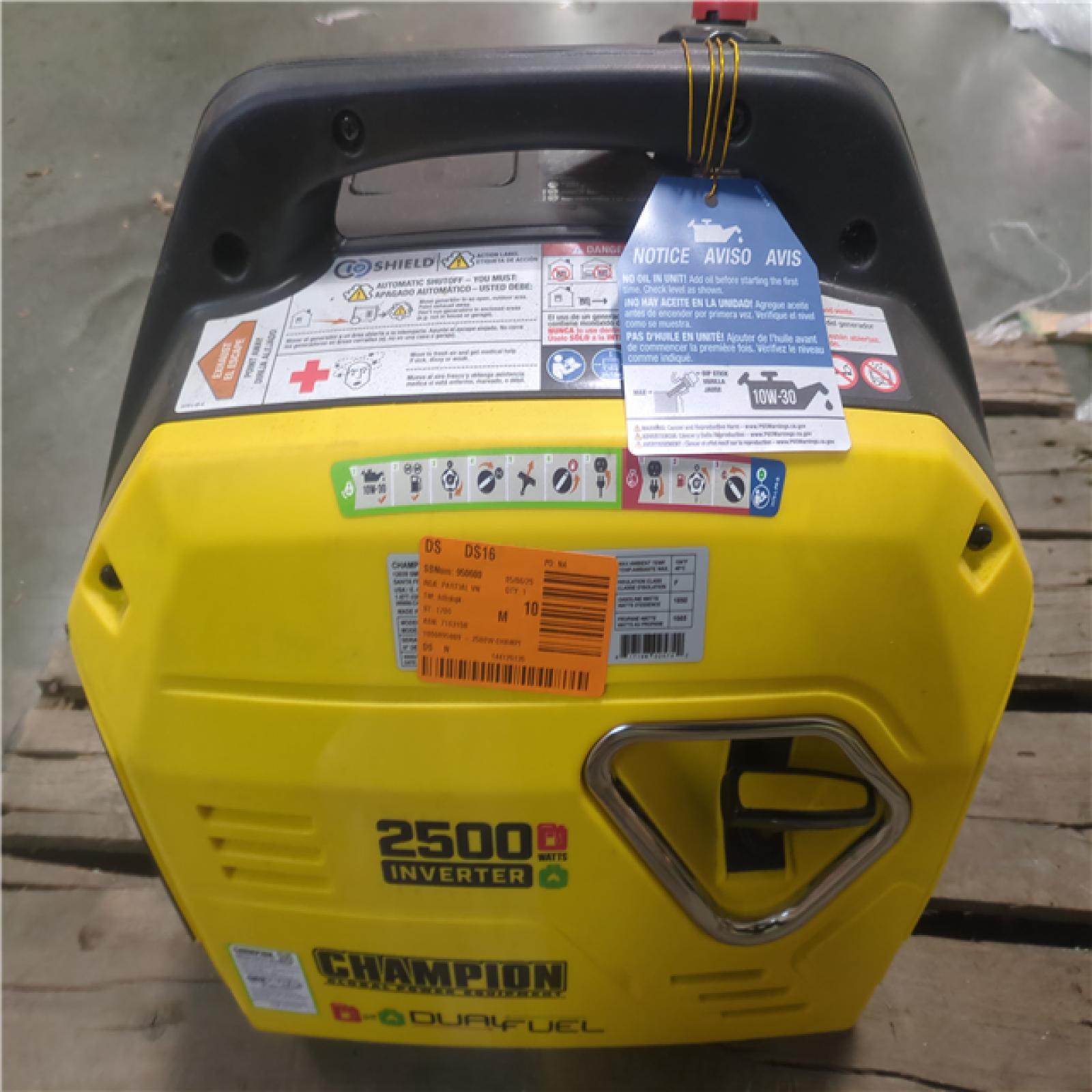CALIFORNIA AS-IS CHAMPION PORTABLE POWER GENERATOR