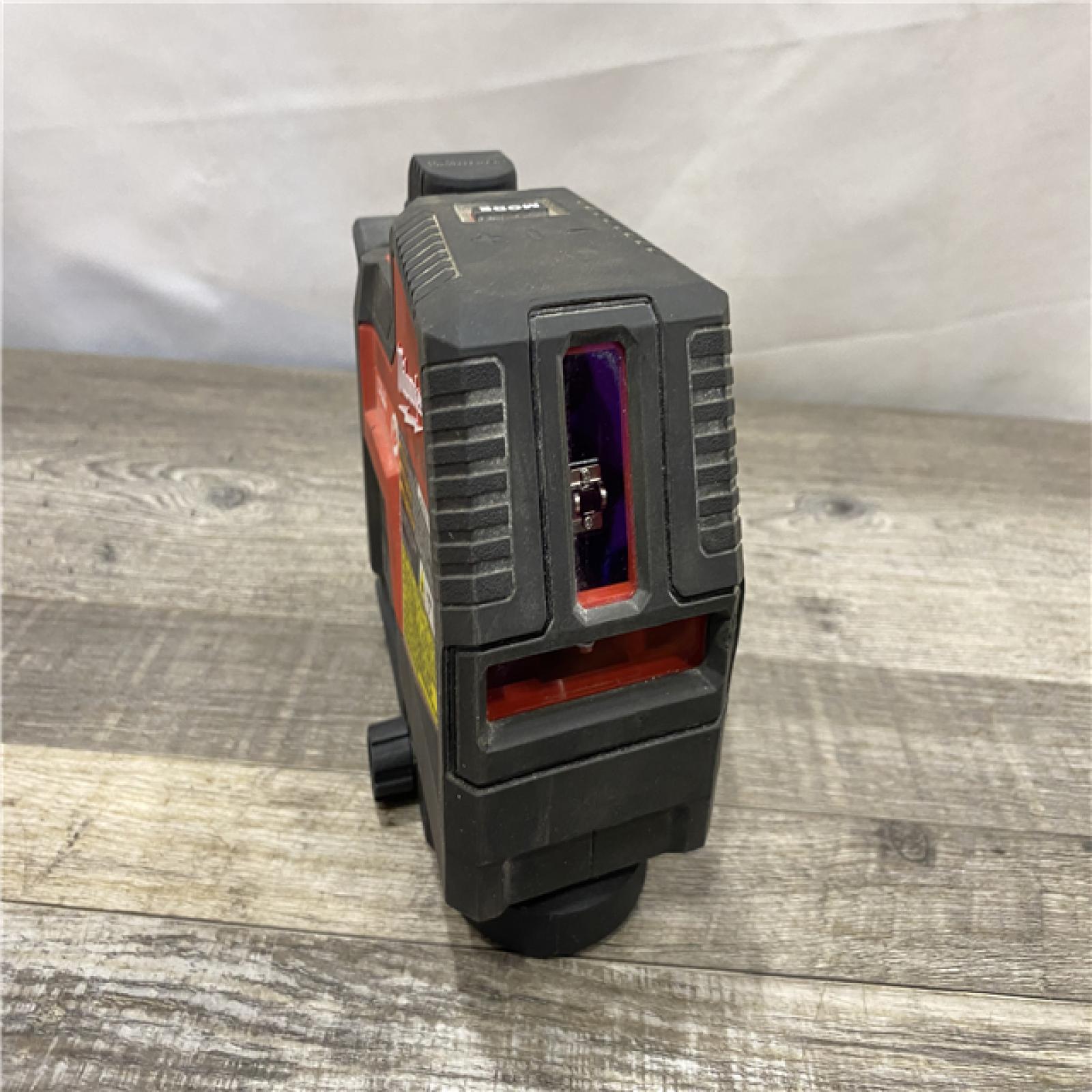 AS-IS Milwaukee 100 ft. REDLITHIUM Lithium-Ion USB Green Rechargeable Cross Line Laser Level Kit