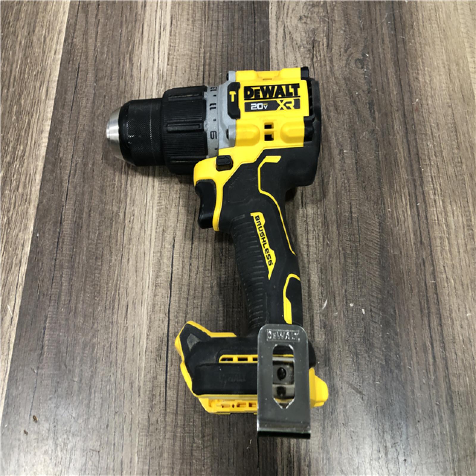 AS-IS DEWALT 20V XR Brushless Cordless 1/2 in. Hammer Drill (Tool-Only)