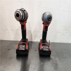 AS-IS- Milwaukee M18 Cordless Li-Ion 2-Tool Combo Kit - All
