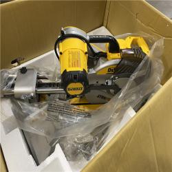 Dallas Location - As-Is 	DEWALT 15 Amp Corded 12 in. Double Bevel Sliding Compound Miter Saw