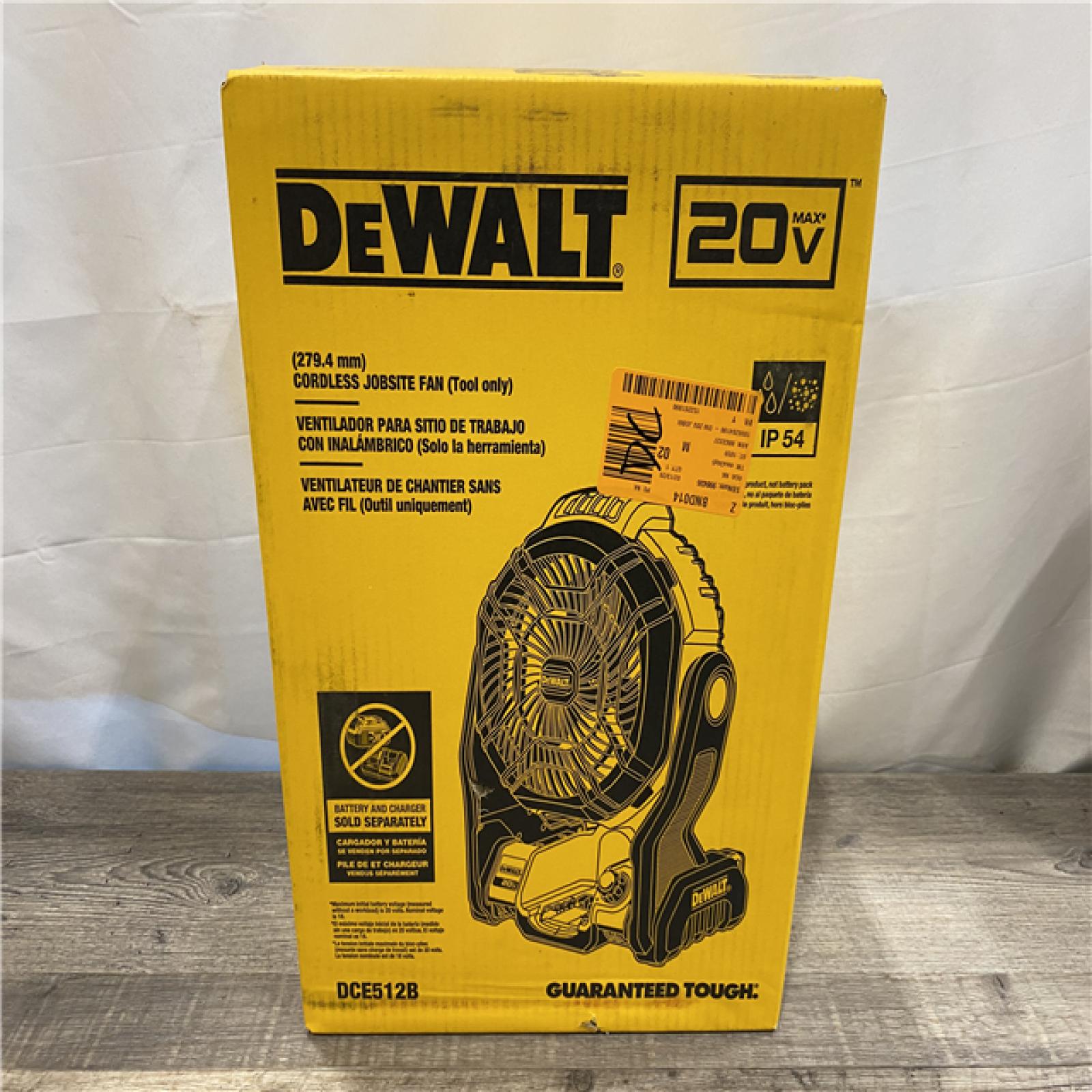 NEW - DEWALT 20V MAX Jobsite Fan (Tool Only)