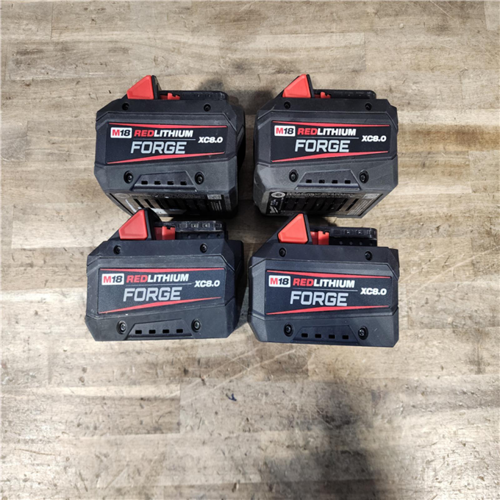 HOUSTON LOCATION - AS-IS MILWAUKEE FORGE BATTERY PACK QTY - 4