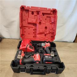 AS-IS- Milwaukee FUEL 18V Lithium-Ion Brushless Cordless Hammer Drill and Impact Driver Combo Kit