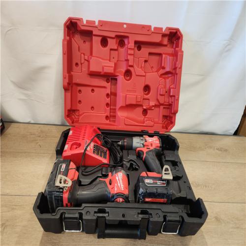 AS-IS- Milwaukee FUEL 18V Lithium-Ion Brushless Cordless Hammer Drill and Impact Driver Combo Kit