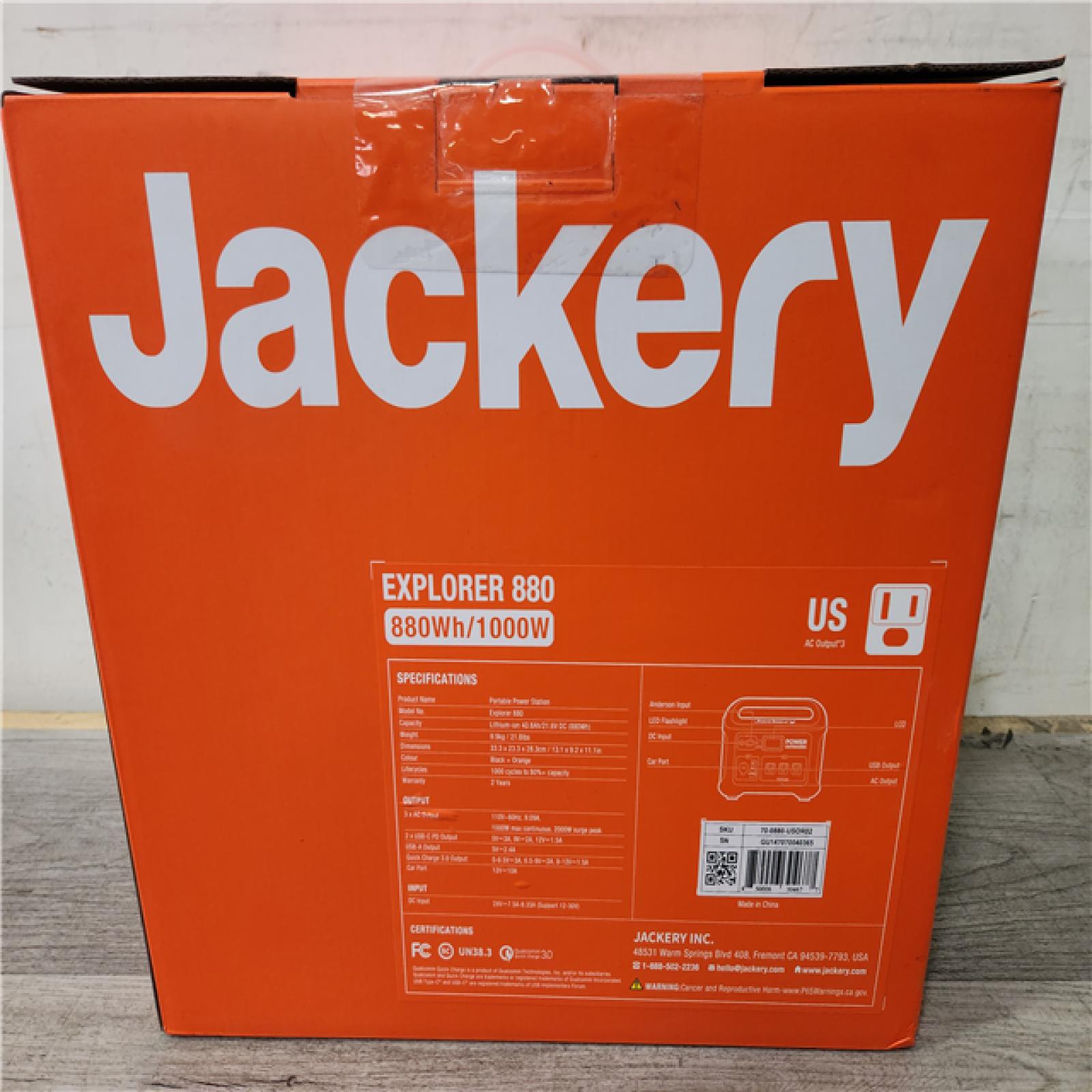 Phoenix Location NEW Jackery Explorer 880, 880Wh/1000W Model No. Explorer 88