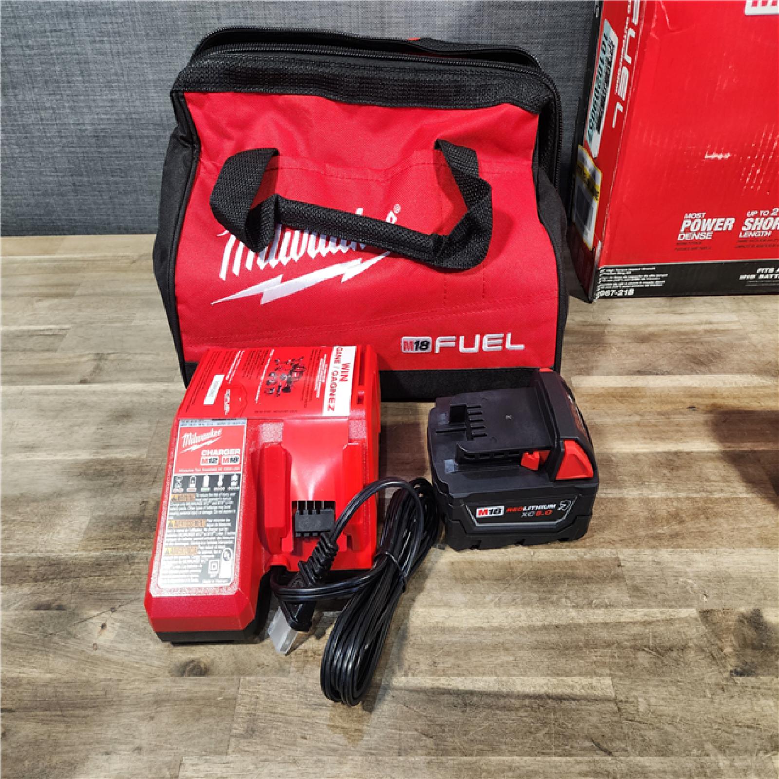 HOUSTON LOCATION - AS-IS (APPEARS LIKE NEW) Milwaukee M18 1/2 in. Cordless Brushless High Torque Impact Wrench Kit (Battery & Charger)
