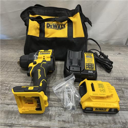 AS-IS DEWALT Atomic 20V Lithium-Ion Cordless Compact 1/2 in. Drill/Driver Kit