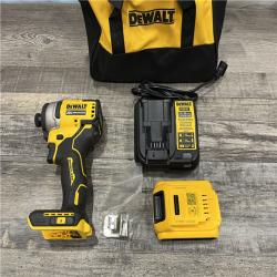 AS-IS DEWALT Atomic 20V Max Lithium-Ion Brushless Cordless Compact 1/4 in. Impact Driver Kit