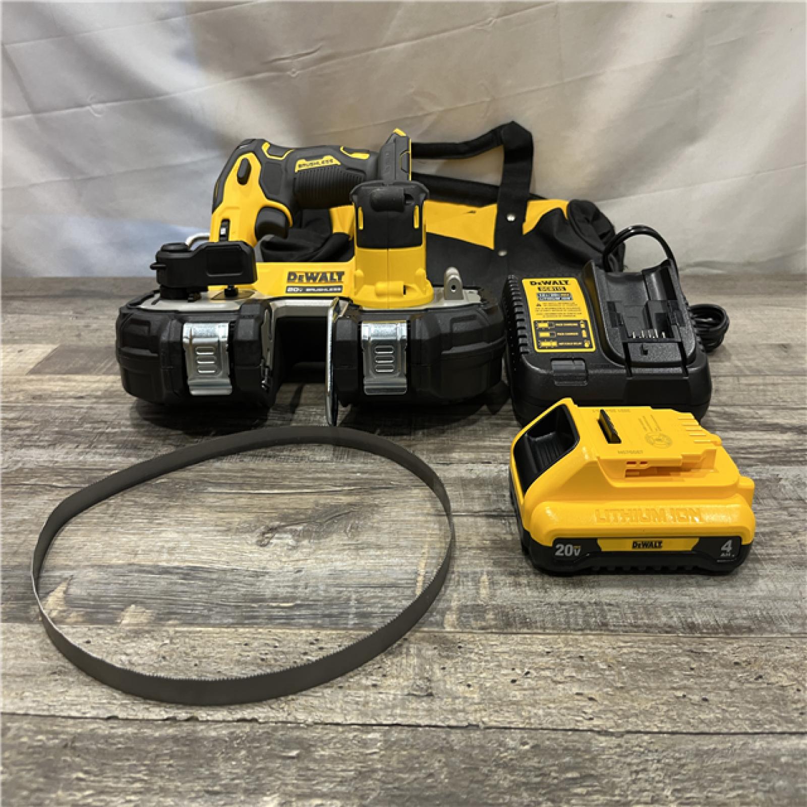 AS-IS DEWALT ATOMIC 20V MAX Lithium-Ion Cordless Brushless 1-3/4 in. Bandsaw Kit